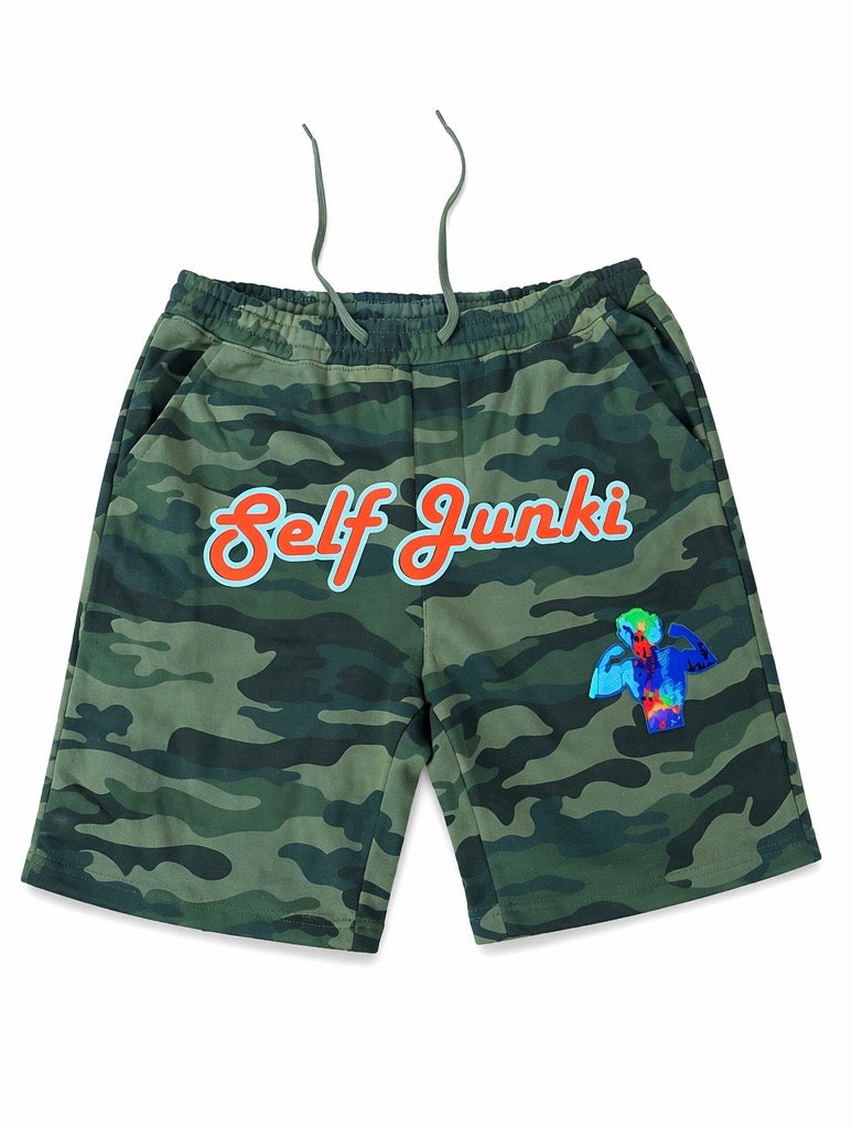 Self Junkie Camo Shorts – Midweight Comfort Fit